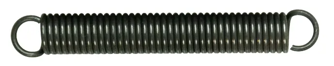 Trekveer 295mm zwart verzinkt, 1 oog open geknipt