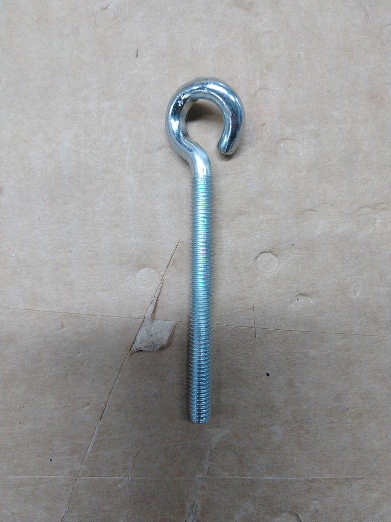 Screw eye M6x60x10 verzinkt - bent open