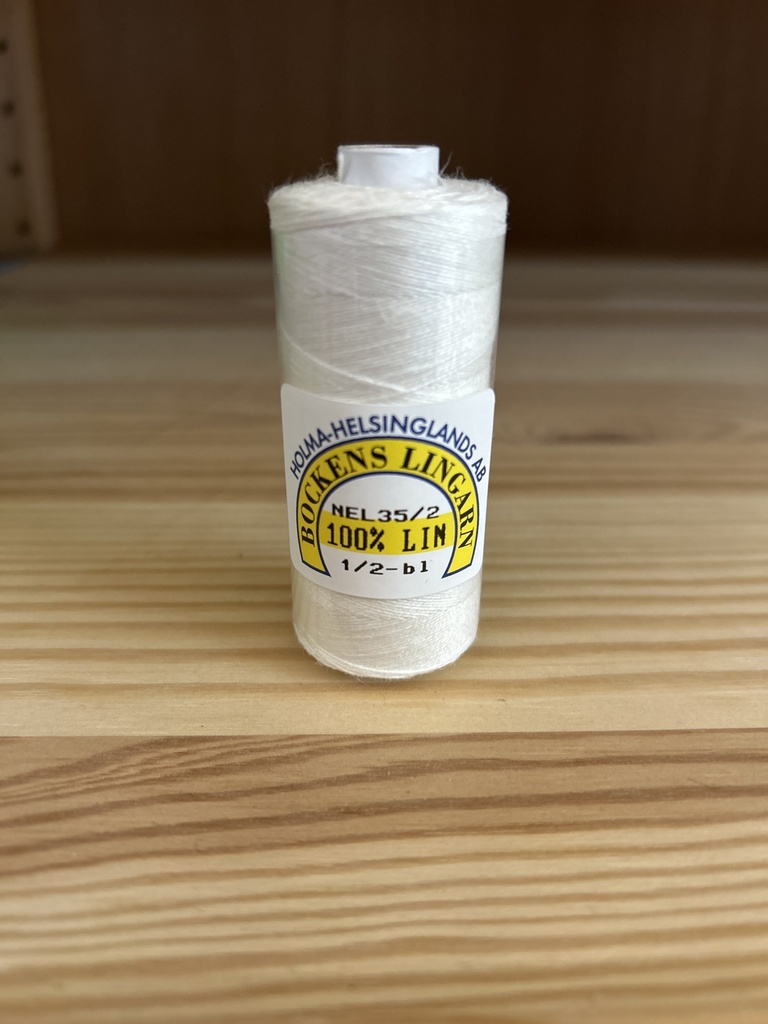 Bockens 100%  Leinen Nel 35/2 1/2 gebleicht 25 gr Spule
