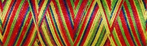 [8-402-3002-1] Venne Cotton Nm 40/2 mercerized multi-color mini spool nr. 8-3002 fiesta " - per 6"