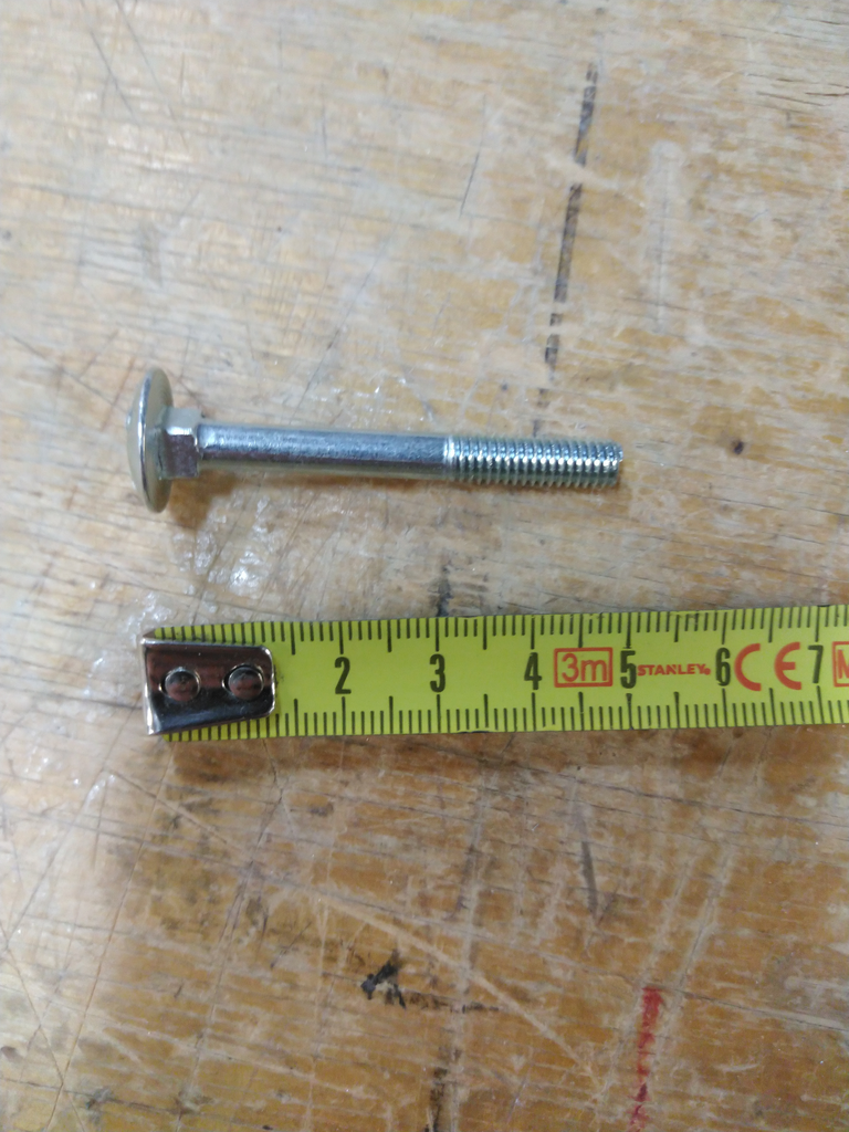 Slotbout+moer D603/555 verz. M6x50