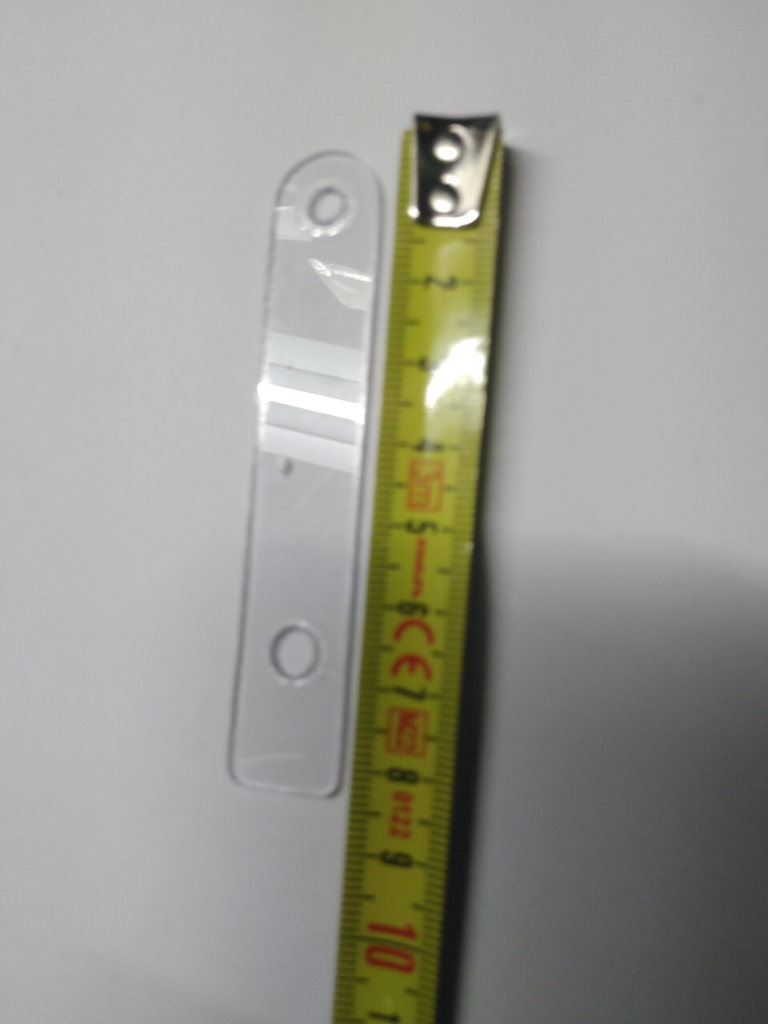 Jane Klemplaatje 85x15x1,5 + 2x6mm