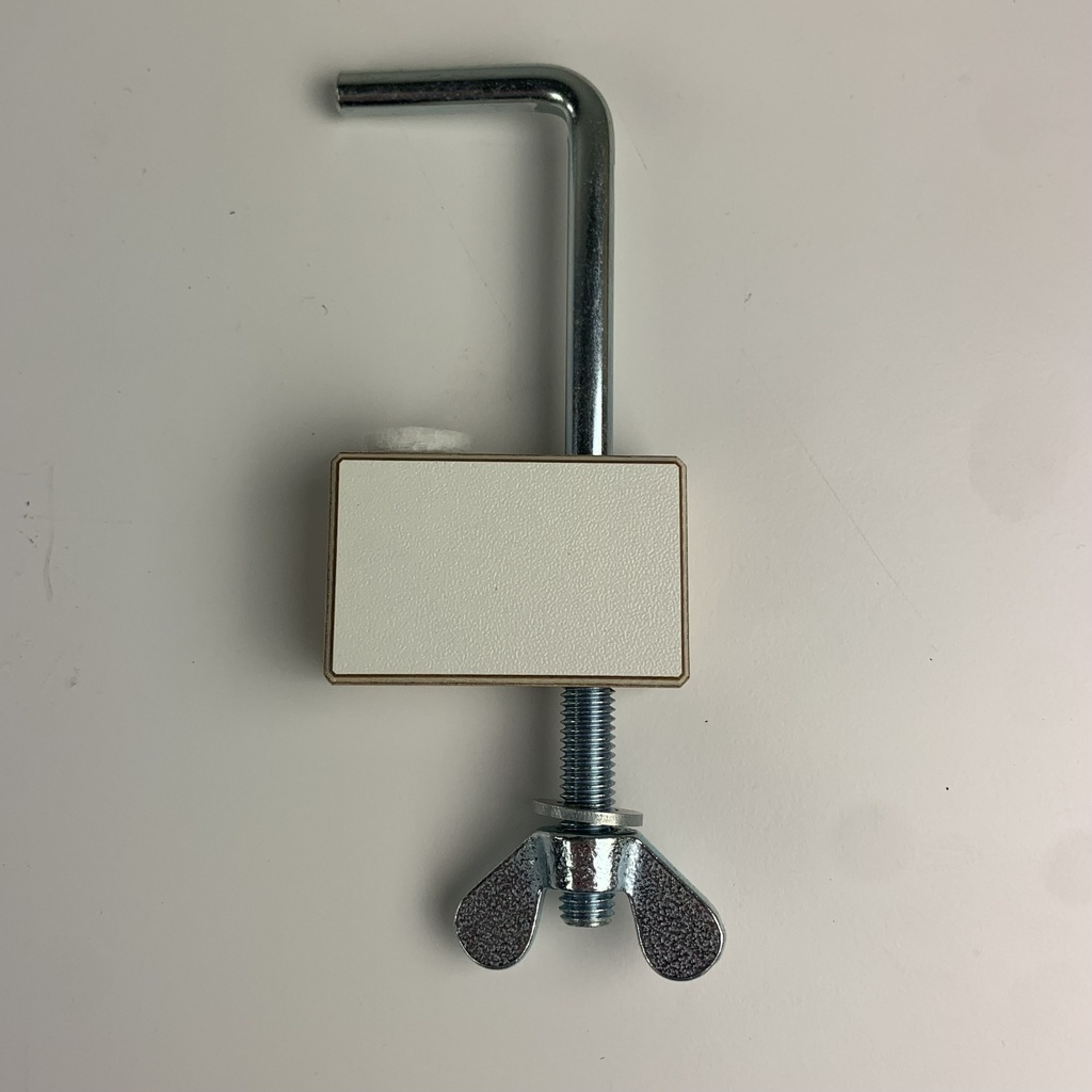 Tafelklem KM wit, 8 mm - per stuk