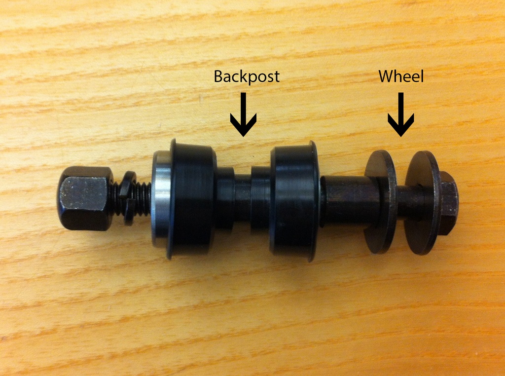 Spinning Wheel Main Bolt Assembly - Old