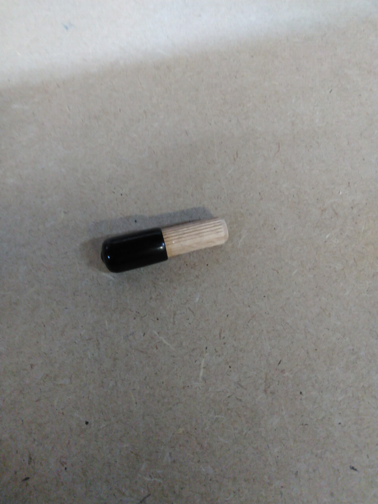 dowel with glued rubber cover - 12 x 80