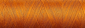 Venne ORGANIC GOTS Cotton Nm 50/2 mercerized mini spool 7-6044 burnt orange " - per 7"