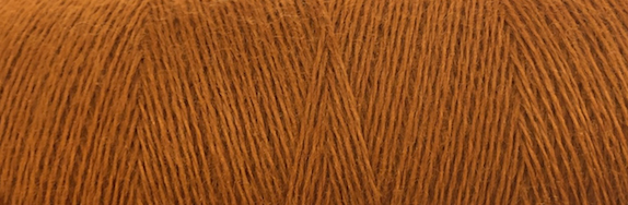 Venne ORGANIC 100% Merino Wool Nm 28/2 mini spool 4-6044 Burnt Orange" - per 6"