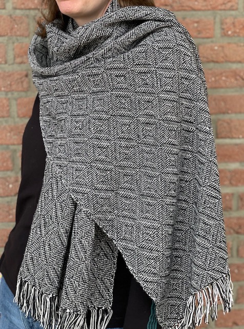 Yarn Weaving kit shawl Milan - 8 shaft pattern
