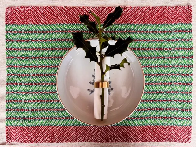 Weefpakket Kerst Placemats (8 schachten/8 trappers)