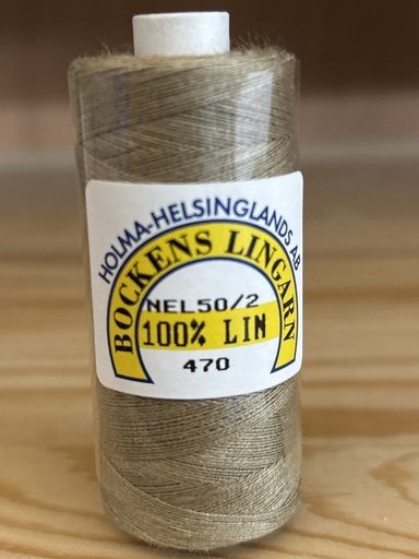 [B-502-470-1] Bockens 100%  Leinen Nel 50/2, Farbe 470, 25 g Spule