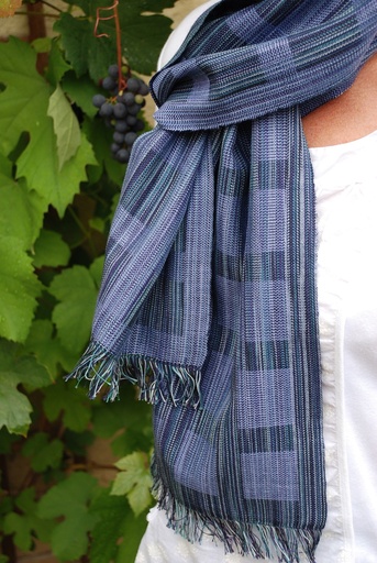 [WP0080] Weaving kit shawl Hamar midi - 4 shaft pattern - Lila