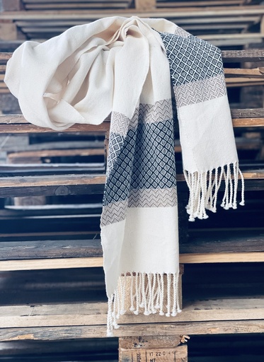 [WP0148] Weaving kit shawl 'Jules' Brown 8 shafts