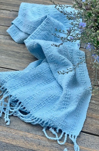 [WP0129] Weaving kit shawl eco jeans recycled steam  - 4 shafts