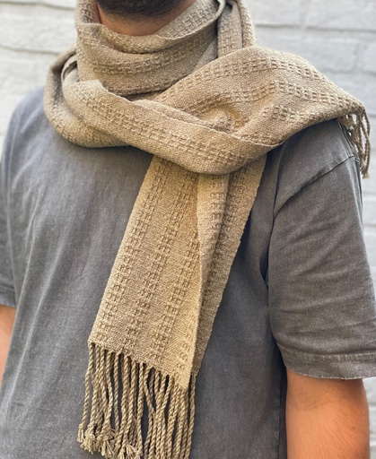 [V01-WP38] Weaving kit shawl eco jeans recycled sahara - 4 shafts