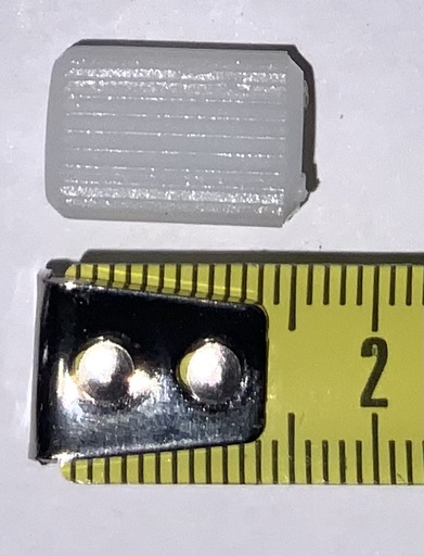 [BN0001] Weiße Rändelmutter M6x10,5x16mm