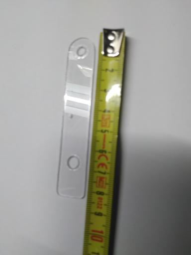 [BZ0366] Jane Klemplaatje 85x15x1,5 + 2x6mm