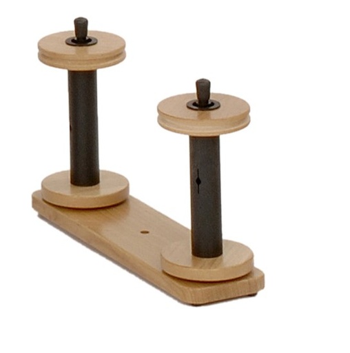 [SA0146] Spulenhalter (Lazy Kate) für Victoria aus Buche – Gestell mit 2 Spindelstäben