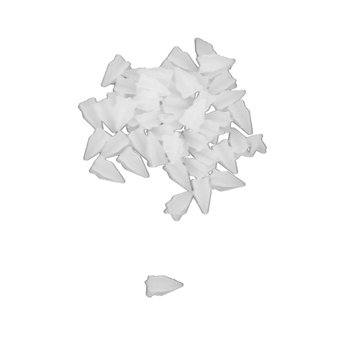 [WA0222] Diamond shaped texsolv shortening pegs - per 50