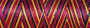 [8-402-4015-1] Venne Cotton Nm 40/2 mercerized multi-color mini spool nr. 8-4015 tulip" - per 6"