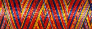 [8-402-3360-1] Venne Cotton Nm 40/2 mercerized multi-color mini spool nr. 8-3360 circus" - per 6"